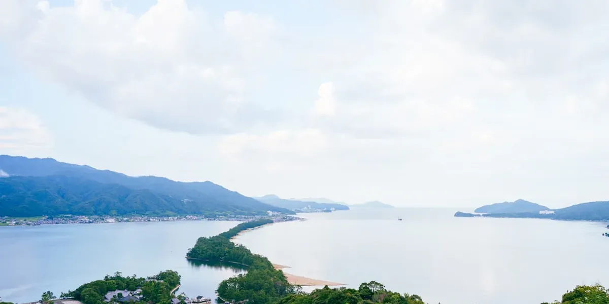 Hasedera Temple Kamakura terrace with panoramic view over the town and Sagami Bay below