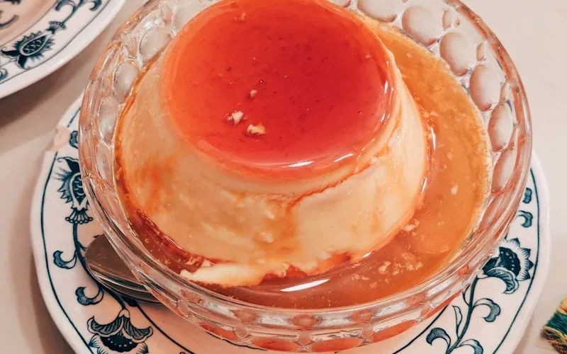 Lawson Japan convenience store dessert section showing parfaits and pudding